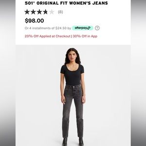 Women 27 High Rise Straight Leg Levis